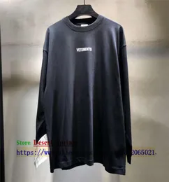 ملصق AH 2020TRXX VTM Long Sleeve Women Men Men Tshirts 11 جودة عالية الحجم كبيرة الحجم Vetements tirt6465835