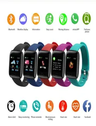 116Plus Smart Watch 2020 D13 Armband Hjärtfrekvensspårning Pedometer Blodtryck Vattentät Wirstband för iOS Androd6514956