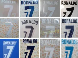 Real Madd Stamping Home and Away Soccer Namesets 7 Ronaldo 11 12 12 13 13 14 14 15 15 16 16 17 17 18 Lettering di stampa Fon1413361