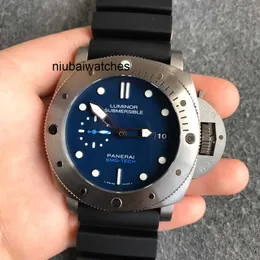 Mens Automatic Mechanical Luxury Designer Titta på högsta schweiziska klass PAM962 Submerible Tech Movement Sport