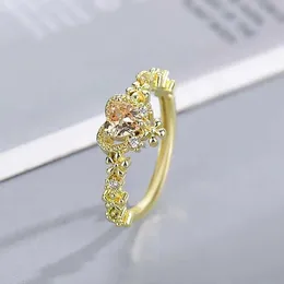 2pcs обручальные кольца Caoshi Chic Love Ring For Women Warding Band Jewelry с яркими циркония