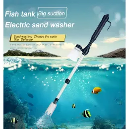 Кроссовки 520 л/ч Электрический аквариум аквариум аквариум резервуар для замены насоса Инструменты для очистки насоса Управляемая гравийная пылесос насос сифонный фильтр для водопровода