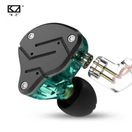 Kulaklıklar KZ ZSN 1BA 1BA HYBRID EAR EARLIP HIFI BASS MÜZİK KAPTANOLU DEĞİŞTİRİLMİŞ KABLO KZ ZST ZSTX ZSNPRO X ZS10 Pro DQ6 EDX