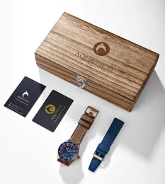 Aquatico Bronze Sea Star: Blue Dial Automatic Dive Watch with