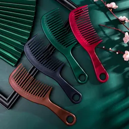 SUDI wet hair comb Wavy Curly hair large comb wide tooth comb Women's Big tooth with hole round hole hanging hole comb