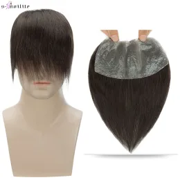 Toupees Snoilite Men Hairline 13g Front Men Hair Natural Hair Human Replacement System 0.16mm PU Hairpiece Invisible Extensions