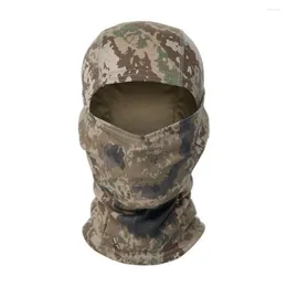 Berets Camo Face Mask Bandana Balaclava Motorkopf für Männer Frauen Taktisches Training Radfahren Skigaderabdeckung Neck Gitter