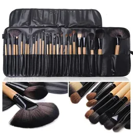 Presentpåse med 24 datorer Makeup Brush Set Professional Cosmetics Brushes Eyebrow Powder Foundation Shadows Pinceaux Make Up Tools 240403