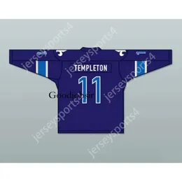 GDSIR Custom Blue Templeton 11 Le National de Quebec Home Hockey Jersey New Top ED S-M-L-XL-XXL-3XL-4XL-5XL-6XL