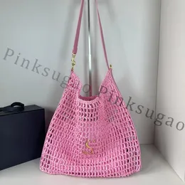 Pink Sugao Kvinnor axelväska Tygväska Handväskor Lyxig högkvalitativ stor kapacitet Straw Purse Fashion Designer Shopping Bag 2Style Lomgkamg-240402-93-143