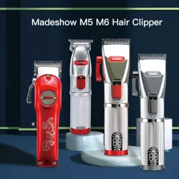 Trimmer Madeshow M5 M6 Hår Clipper Hair Trimmer For Men Professional Barber Hair Cutting Hine 7000 rpm 2 Gear Finishing Haircut