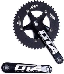 Single Speed Bicycle Crankset Chainwheel 170mm Crank Arms 130 BCD Chainwheel 48T Fixie Crankset for Single Speed Bike Fixed Gear 5009182