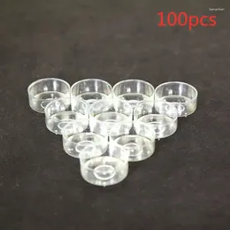 Titulares de vela 100 PCS Plástico Suporte de xícara de copo Clear Decorative for Temple Candlestick Supplies