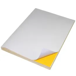 50sheets 21x29.7cm A4 Şeffaf şeffaf kendi kendine yapışkan vinil film etiketi Lazer yazıcı için su geçirmez çıkartma Pet Baskı