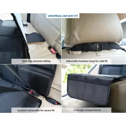 Baby Autositz Beschützer schlupfsicherer Verschleiß-resistenter Rücken Sexat Cover Matte mit Organizer Pocket Child Safety Seat Universal Stuhl