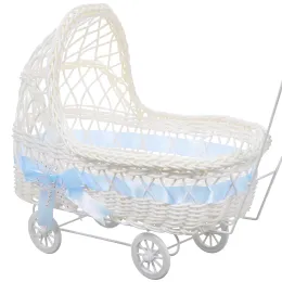 Basket Baby Flower Shower Party Candy Box Decorazioni per matrimoni per matrimoni intrecciati Cestini regalo Mini Storage Carriage