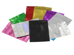 Sacchetto di imballaggio con chiusura a zip in foglio di alluminio colorato Doypack richiudibile in Mylar Candy fai da te CrSDFSDFS6484954