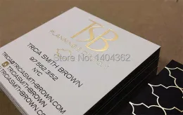 Koperty Gold Foil Business Business Custom Gold Stamping Drukowanie wizytówki