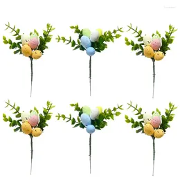 Dekorative Blumen künstlicher Ostereier Eierblume DIY Bouquet 2024 kreatives Happy Day Decor für Home Simulationsgeschenk