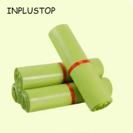 حقائب inplustop الضوء الأخضر الخضراء الأكياس صناديق أحذية صناديق الشحن حقيبة ماء poly poly poly ecialer mialer أكياس البريد السريع