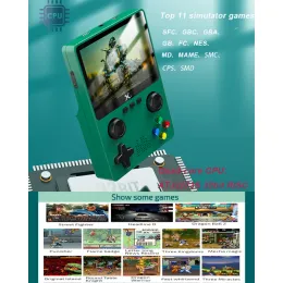 X6 Konsol Classic Arcade 11エミュレータポータブルレトロハンドヘルドゲームコンソール3.5インチIPS HD 32G 10000ゲーム3Dジョイスティック
