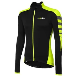 Sıfır rh takım bisiklet erkek bisiklet takım elbise kış termal polar ceket mtb uzun kollu sıcak üstler maillot ropa Ciclismo 240403