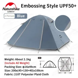 Rifugi NatureHike 2023 Nuova serie P Tenda da campeggio 24 persone 210T Polyester escursionistica da viaggio per esterni per la spiaggia portatile Tenda per famiglie portatile UPF50+