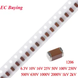 Condensatori SMD 1206 50V 2.2µF – Confezione Da 100 Pezzi, Ceramici, Per Saldature E Riparazioni Elettroniche