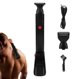 Sınır ötesi yeni ürünler geri elektrikli tıraş makinesi usb şarj edilebilir erkekler arka tıraş makinesi kolu katlanabilir tıraş makinesi