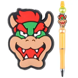 Hot Selling Horror Silicone Bead Penns Dekorativa pärlor Pennor Present Charms Ballpoint Pens