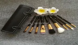 9 PCS Makeup Brushes Set Kit Travel Beauty Wood Handle Handle Foundation Lips Cosmetics Makeup Brush with Holder Cucs5255742