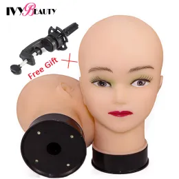 Stands Hot Selling Female Mannequin Head con Wig Stand Clamp per Makeup Practice Cosmetology Manikin Head per Wig Hat Display 51cm