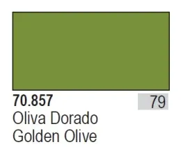 Vallejo Vernice Acrilico Spagna AV 70857 079 Oliva Dorado Golden Olive Model colorare a base d'acqua Gunpla dipinta a mano Gunpla Gundam