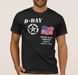 Camisetas masculinas Omaha Beach Normandia France 6 de junho de 1944 Camiseta do dia D 100% algodão o-gola O verão de manga curta curta de manga casual t-shirt tamanho S-3xl J240402