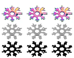 18in1 Snows Snowsflakes Multitool Card Snowboard Snowboard Tool do otwierającego klawisza Prezent otwieracza dla 3644217