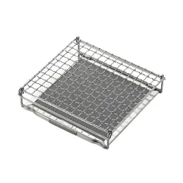 Suprimentos Campingmoon Camping Baking líquido Furno dobrável Rack de grade portátil Grelha de fogão portátil Boleteria de panificação da rede