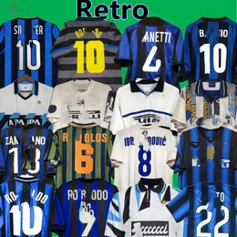 Retro Soccer Jersey Finals 2009 Milito Sneijder Zanetti Milan Eto'o piłka nożna 97 98 99 95 96 Djorkaeff Baggio Adriano 10 11 07 08 09 Zamorano Ronaldos Ibrahimovic