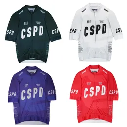 CSPD Summer Men Cycling Short Sleeve Lightweight Breattable Pro Team Bicycle Clothing Maillot Ciclismo Mtb Bike Shirts 240403