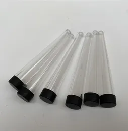 Tubos de garrafas de plástico West preroll personalizados com tampas Garrafa de embalagem transparente para pré-rolo curado tube9981850
