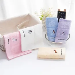 Towel Cotton Children's Towels Scarves Are Made Of Soft Absorbent Thicken Plain Embroidered