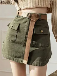 Urban Sexy Dreeses 2024 Zanzea 패션 여성 미니 스커트 여름 세련된 캐주얼 해변 파티 짧은 Faldas Saia Sexy Streetwear Solid Cargo Skirt Y2K 2443