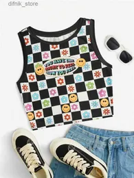 Serbatoi da donna camis y2k vestiti cartone animato stampa canotta grafica top da donna estate grunge punk high street trapisle top top streetwear y240403