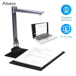 Ведущий F60A USB Document Camera Scanner 5MP HD -камера A4 Size с программным обеспечением для обучения светодиодным светильникам для онлайн -обучения учителя классной комнаты