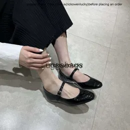 the row shoes 2023 Spring Edition The Row Mullers niche design Korean version shallow mouthed Mary Jane shoes for single shoe women high quality high quality