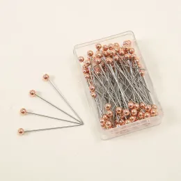 Großhandel 100pcs/Box Hijab Brosche Stifte für muslimische Frau einfache Accessoires billige Schal Hijab Pins lässig Ladies Pins 38*3mm