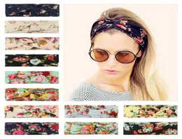 Girls Floral Hair Bands Women Little Flower Cross Knotted Bande Adolescenti Chiesa per copricapo Stampe Candati 062223400