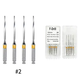 4pcs/caixa dental f4 broca de fibra de metal broca para fibra pós -motor arquivos de endodontia reabastecem materiais de laboratório de odontologia