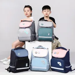 Saco de bolsas para alunos do ensino fundamental dos alunos do ensino fundamental Oxford Pano Oxford Backpack de bolsa de ombro duplo à prova d'água