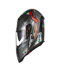 Persönlichkeit cooles Motorrad Full Cover Offroad Helm Männlich atmungsaktiv Vier Seasons Universal Road Running Helm Frau DH Downhi2238052