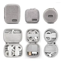 Förvaringspåsar USB -kabelpåse Earphone Organizer Data Wire Power Bank Charger Box Case Desk Proture Products Accessories